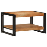 Table Basse en Bois d'Acacia et Métal Style Industriel-La-Fabrique-Industrielle
