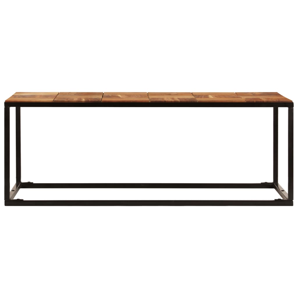 Table Basse en Bois d'Acacia et Tube Acier-La-Fabrique-Industrielle