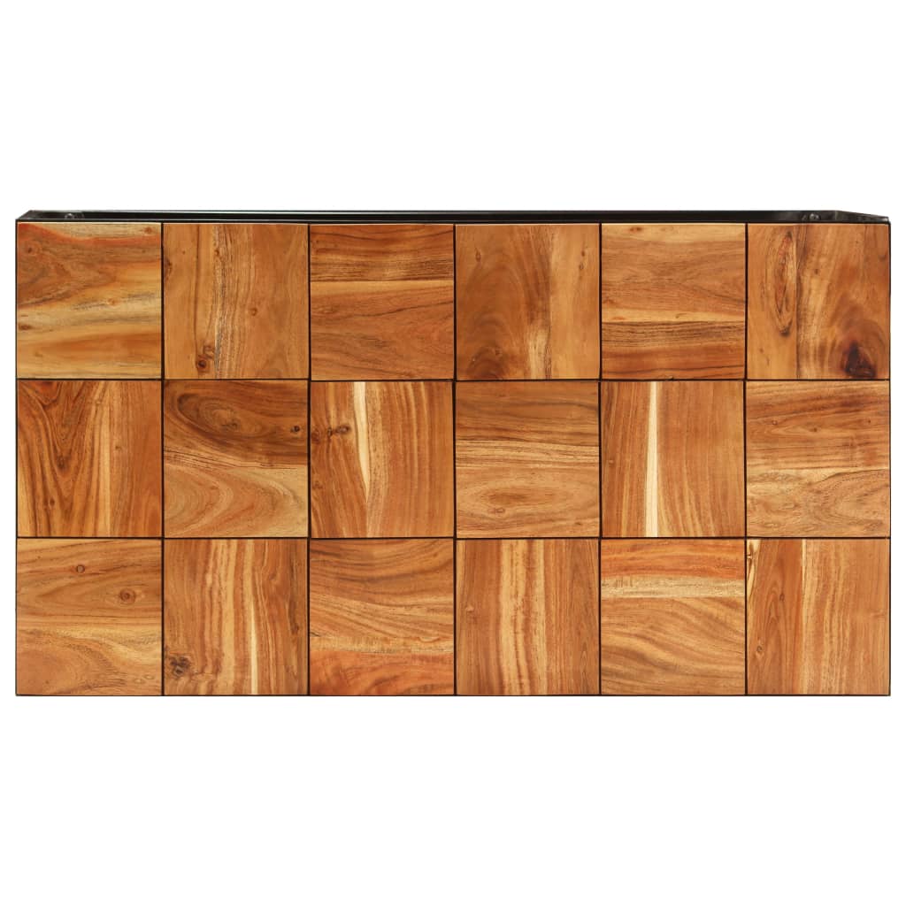 Table Basse en Bois d'Acacia et Tube Acier-La-Fabrique-Industrielle