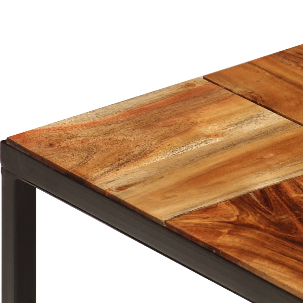 Table Basse en Bois d'Acacia et Tube Acier-La-Fabrique-Industrielle