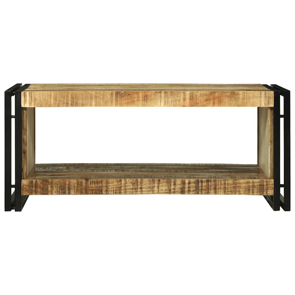 Table Basse en Bois de Mangue et Double Plateau-La-Fabrique-Industrielle