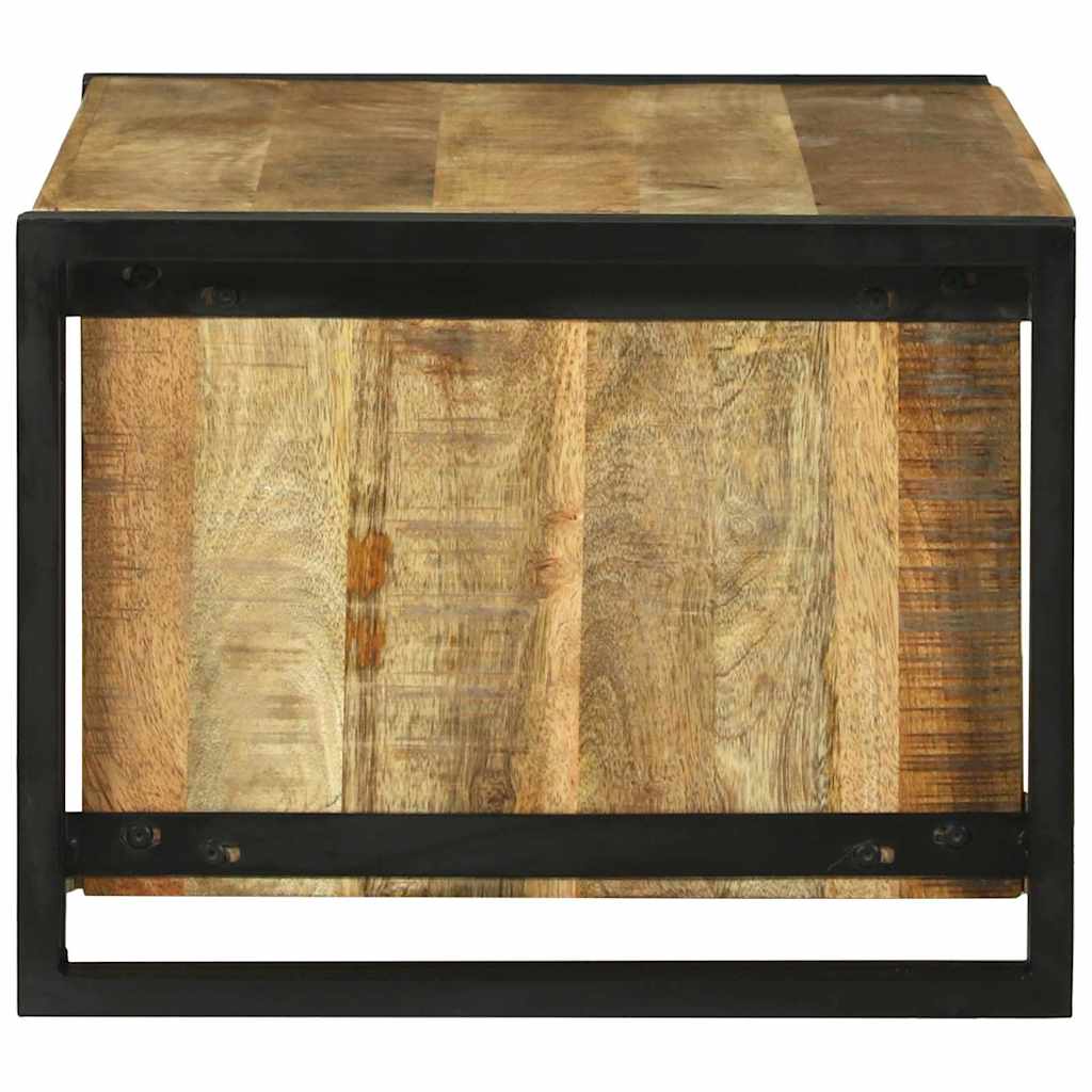 Table Basse en Bois de Mangue et Double Plateau-La-Fabrique-Industrielle