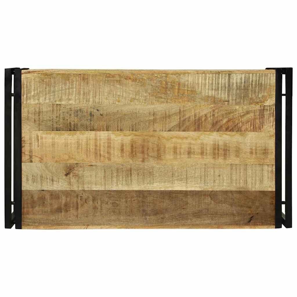 Table Basse en Bois de Mangue et Double Plateau-La-Fabrique-Industrielle