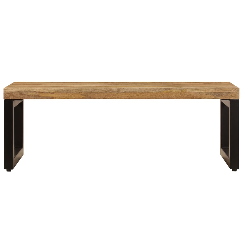 Table Basse en Bois de Manguier Façon Industrielle-La-Fabrique-Industrielle
