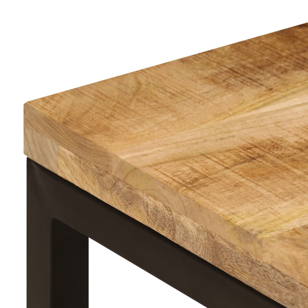 Table Basse en Bois de Manguier Façon Industrielle-La-Fabrique-Industrielle
