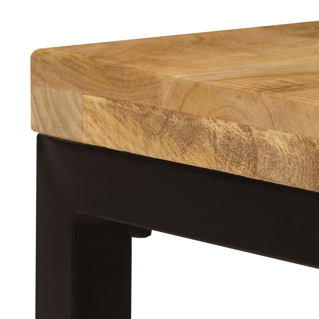 Table Basse en Bois de Manguier Façon Industrielle-La-Fabrique-Industrielle