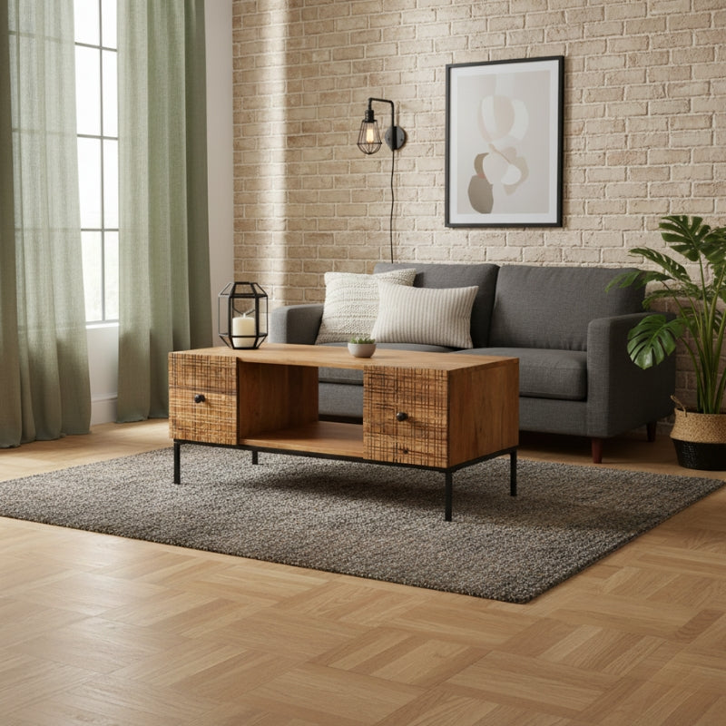 Table-Basse-en-Bois-de-Manguier-Vintage-style-indus