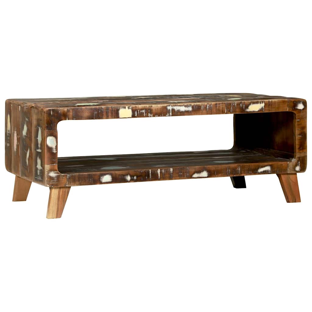 Table Basse en Bois de Manguier au Style Industriel-La-Fabrique-Industrielle