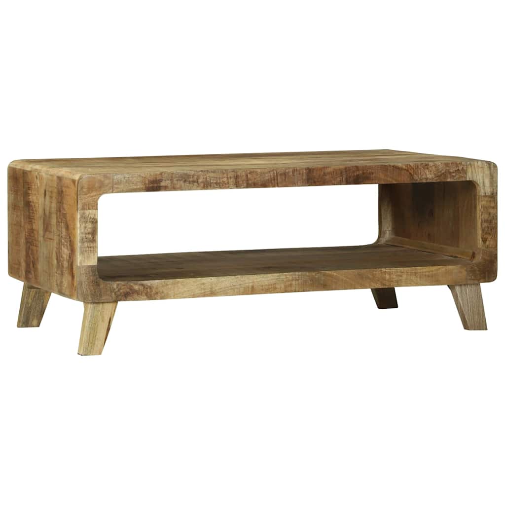 Table Basse en Bois de Manguier au Style Industriel-La-Fabrique-Industrielle