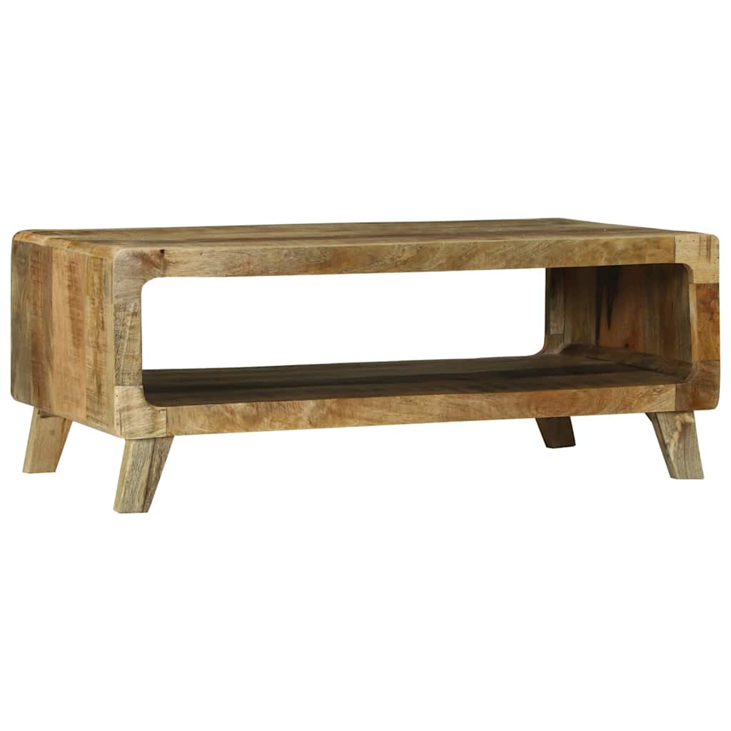 Table Basse en Bois de Manguier au Style Industriel-La-Fabrique-Industrielle
