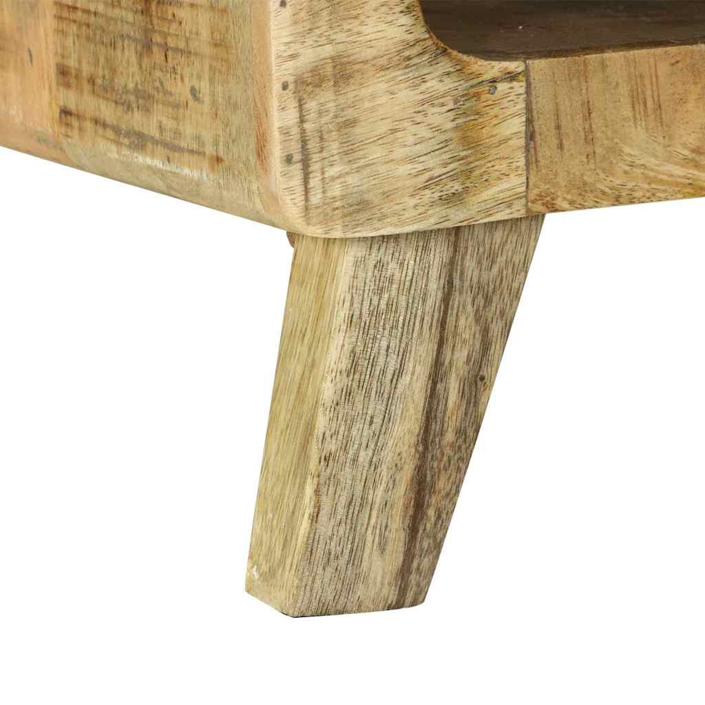 Table Basse en Bois de Manguier au Style Industriel-La-Fabrique-Industrielle