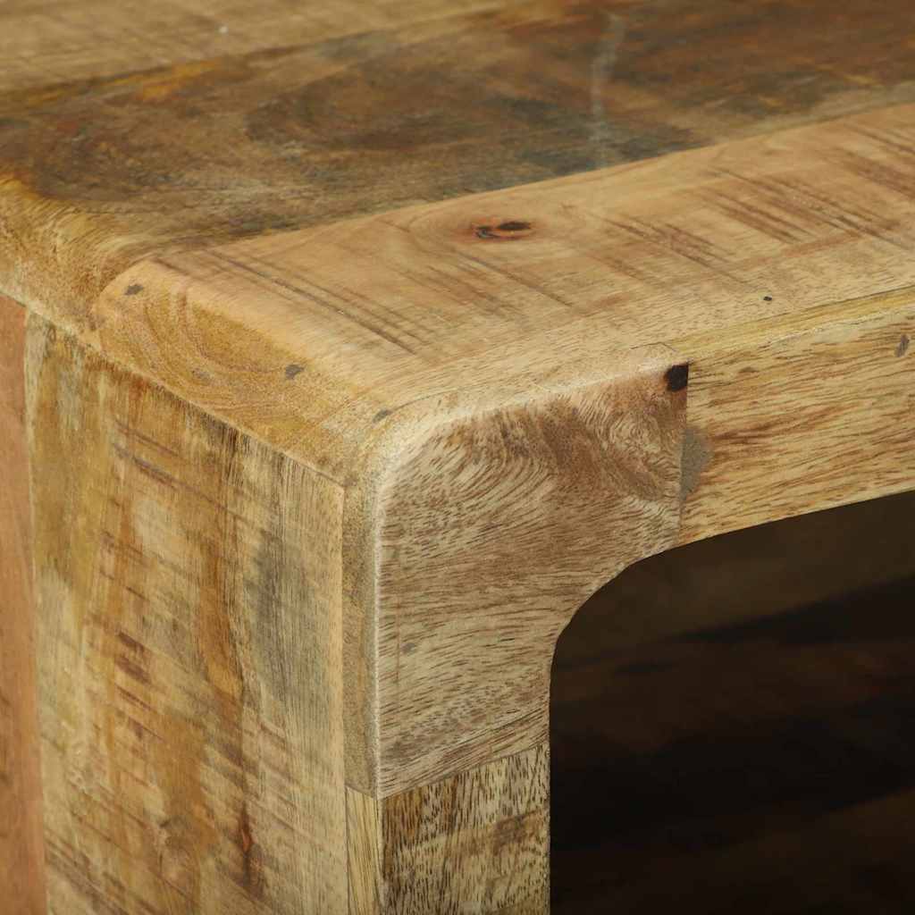 Table Basse en Bois de Manguier au Style Industriel-La-Fabrique-Industrielle