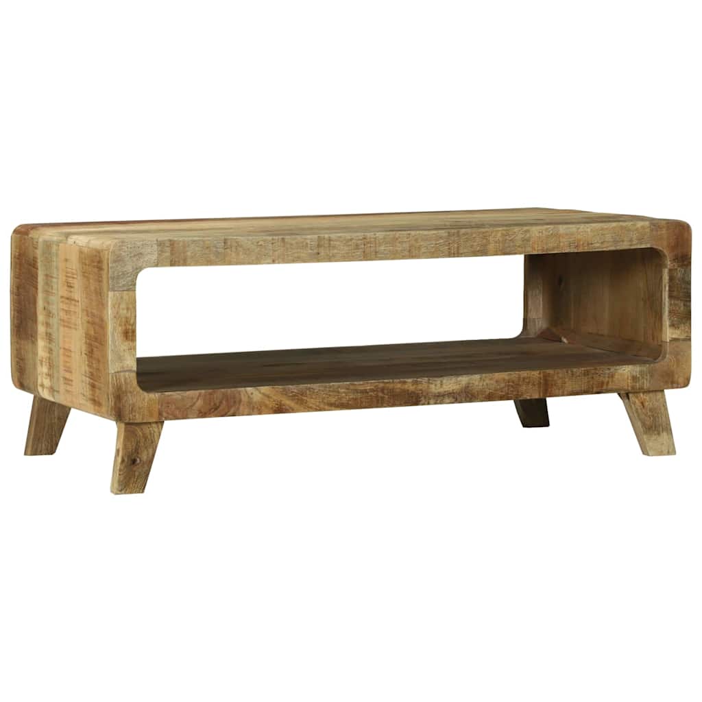 Table Basse en Bois de Manguier au Style Industriel-La-Fabrique-Industrielle