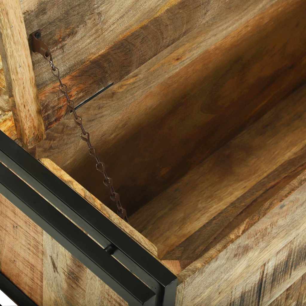 Table Basse en Bois de Manguier avec Tiroir-La-Fabrique-Industrielle