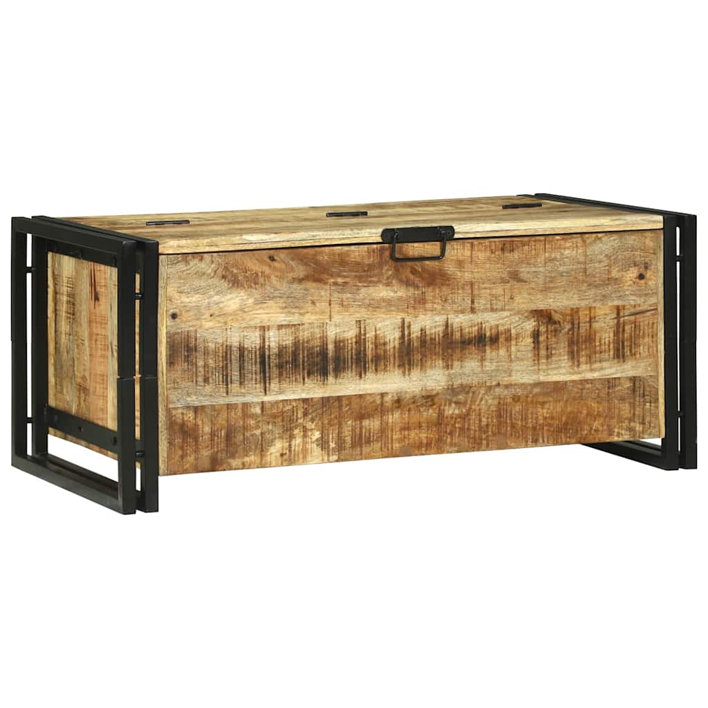 Table Basse en Bois de Manguier avec Tiroir-La-Fabrique-Industrielle