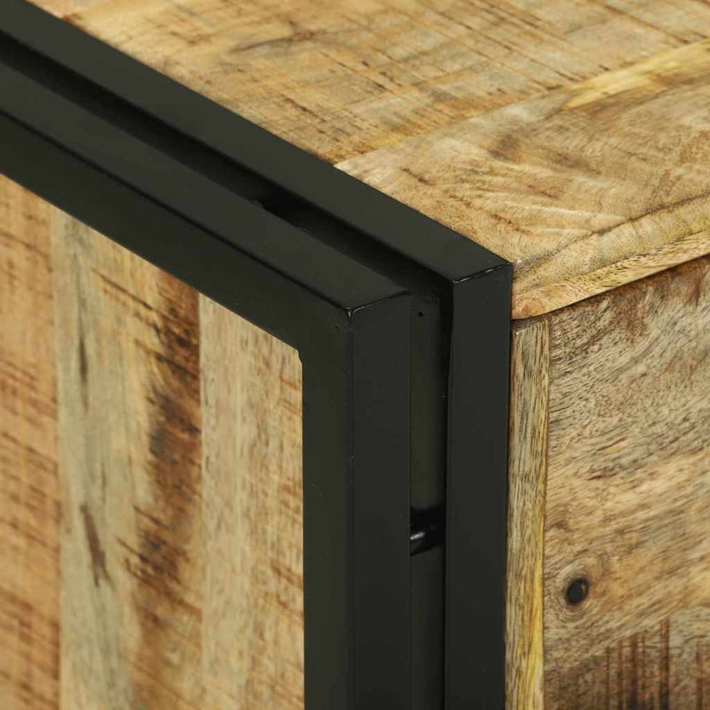 Table Basse en Bois de Manguier avec Tiroir-La-Fabrique-Industrielle