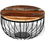 Table Basse en Bois de Récupération au Style Industriel-La-Fabrique-Industrielle