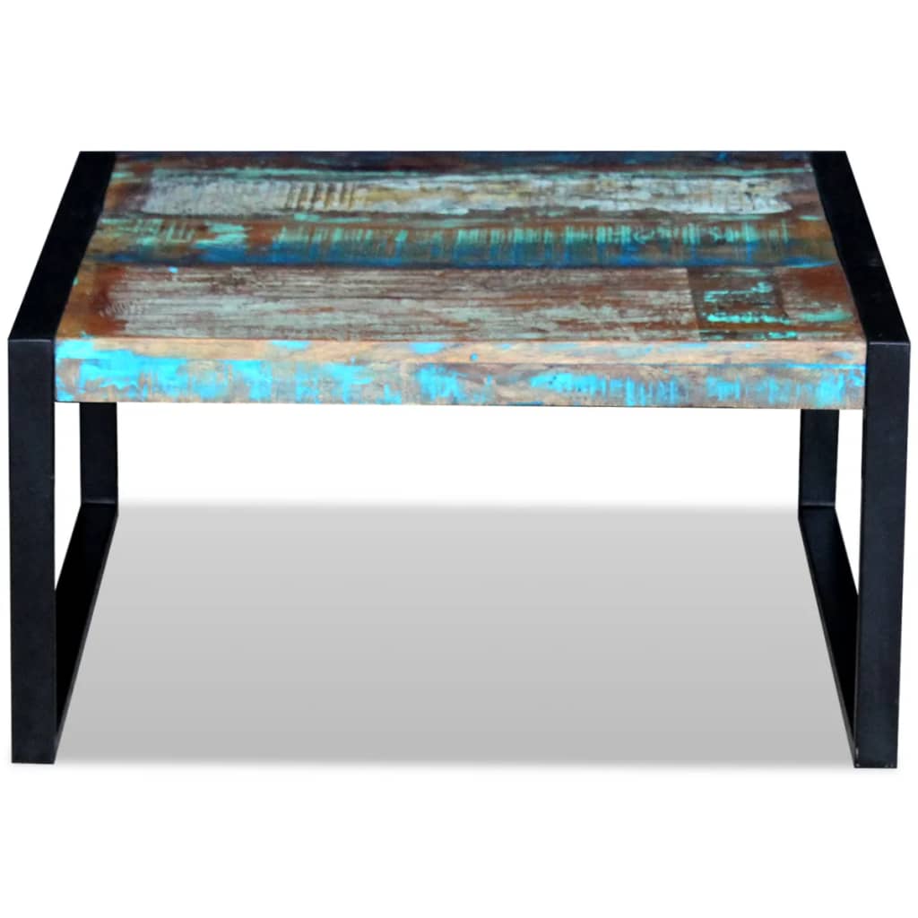 Table Basse en Bois et Fer au Style Industriel-La-Fabrique-Industrielle