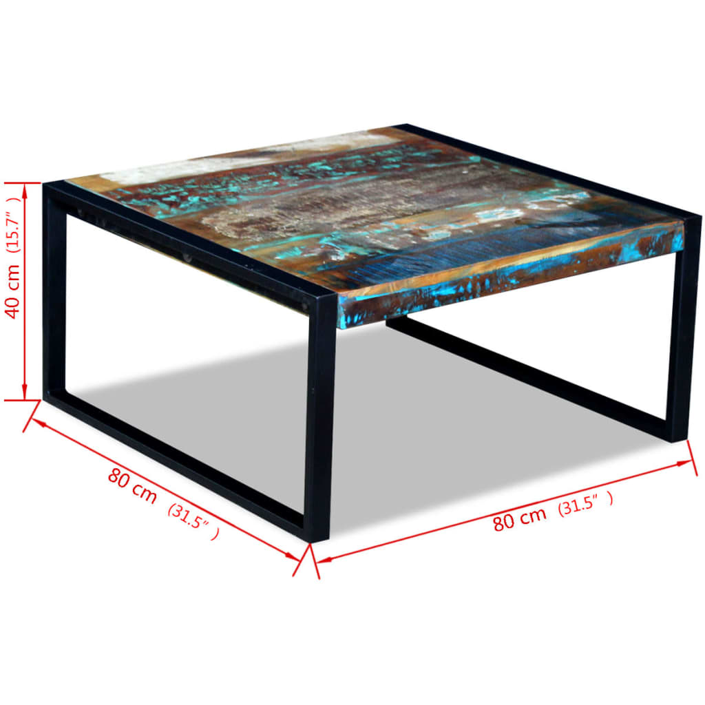 Table Basse en Bois et Fer au Style Industriel-La-Fabrique-Industrielle