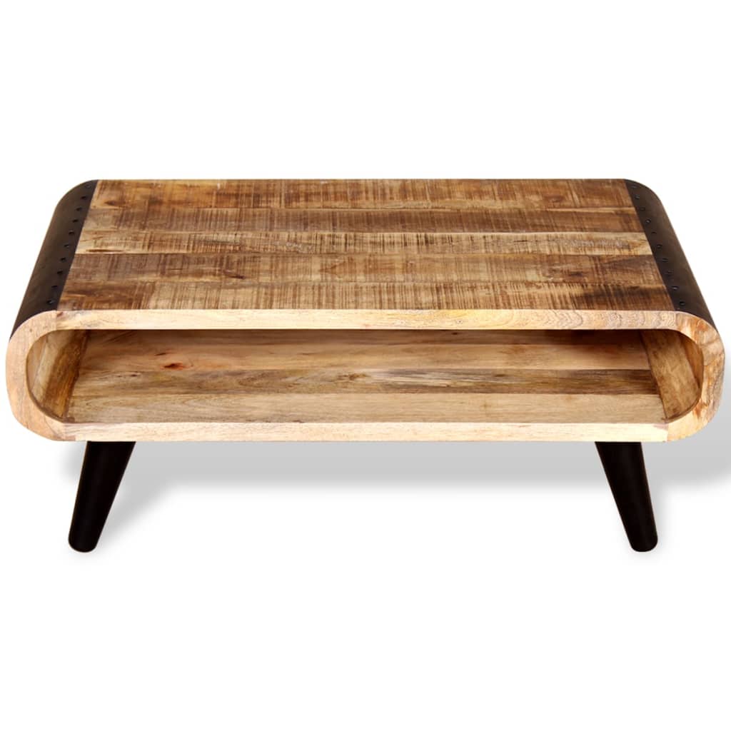 Table Basse en Bois et Métal au Charme Vintage-La-Fabrique-Industrielle