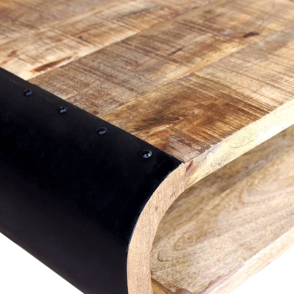 Table Basse en Bois et Métal au Charme Vintage-La-Fabrique-Industrielle