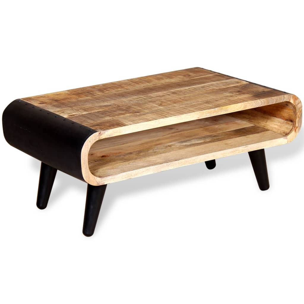 Table Basse en Bois et Métal au Charme Vintage-La-Fabrique-Industrielle