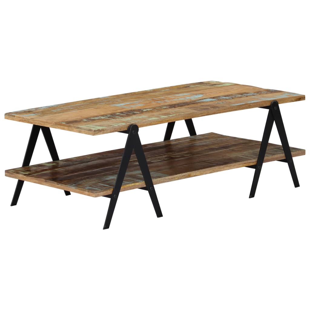 Table Basse en Bois et Métal au Style Industriel-Multicolore-1-La-Fabrique-Industrielle