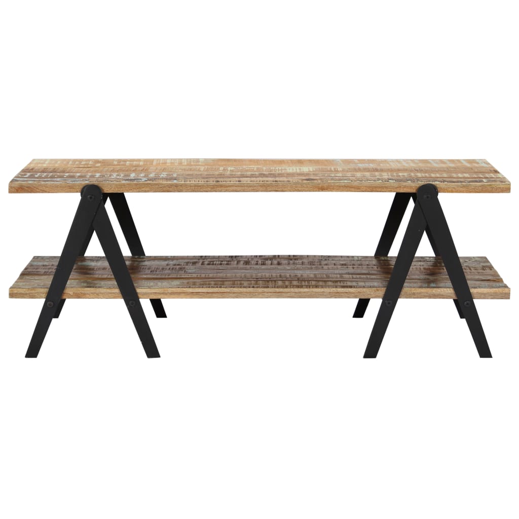 Table Basse en Bois et Métal au Style Industriel-La-Fabrique-Industrielle