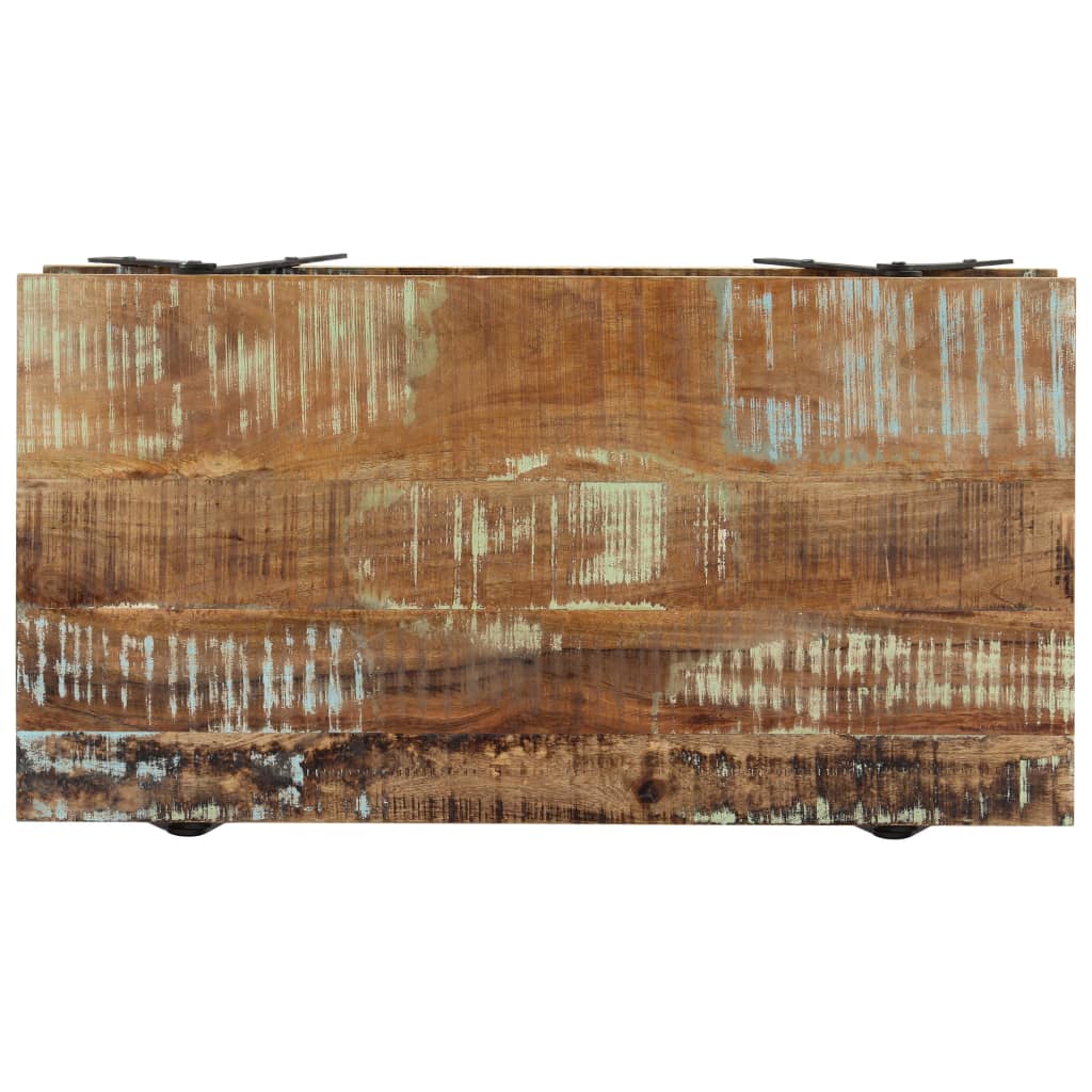Table Basse en Bois et Métal au Style Industriel-La-Fabrique-Industrielle