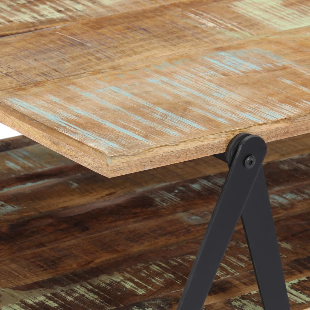Table Basse en Bois et Métal au Style Industriel-La-Fabrique-Industrielle