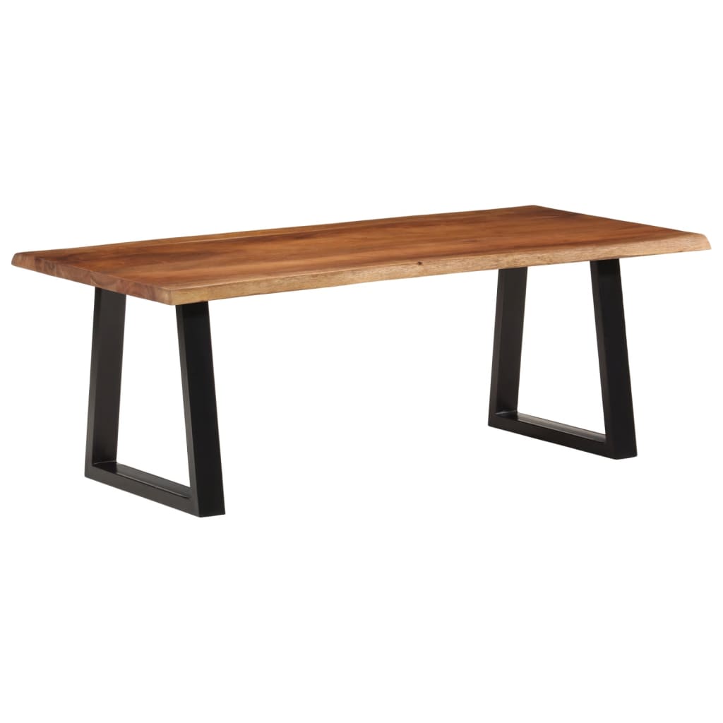 Table Basse en Bois et Pied Métal-La-Fabrique-Industrielle