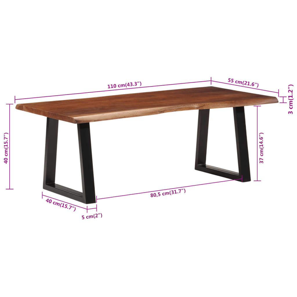 Table Basse en Bois et Pied Métal-La-Fabrique-Industrielle