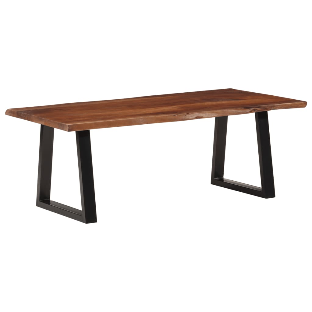 Table Basse en Bois et Pied Métal-La-Fabrique-Industrielle