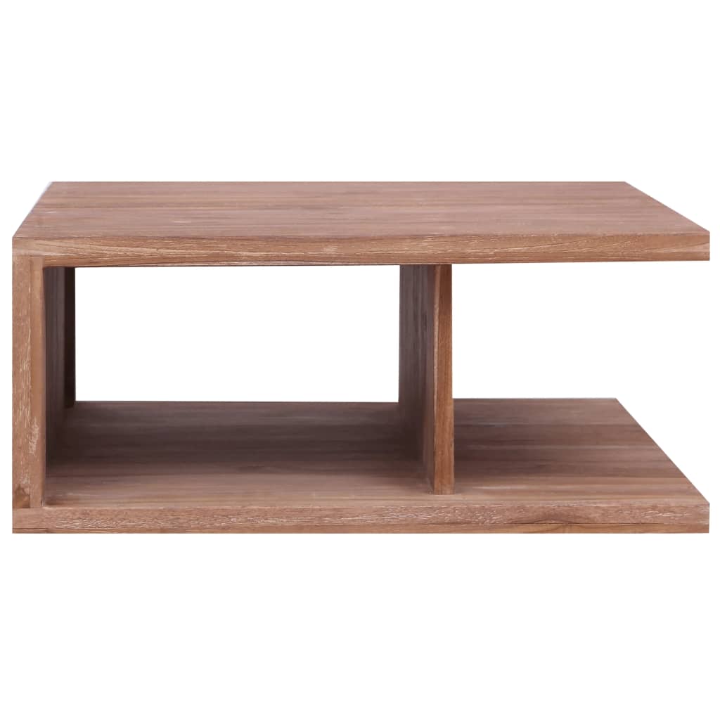 Table Basse en Teck au Style Industriel-La-Fabrique-Industrielle