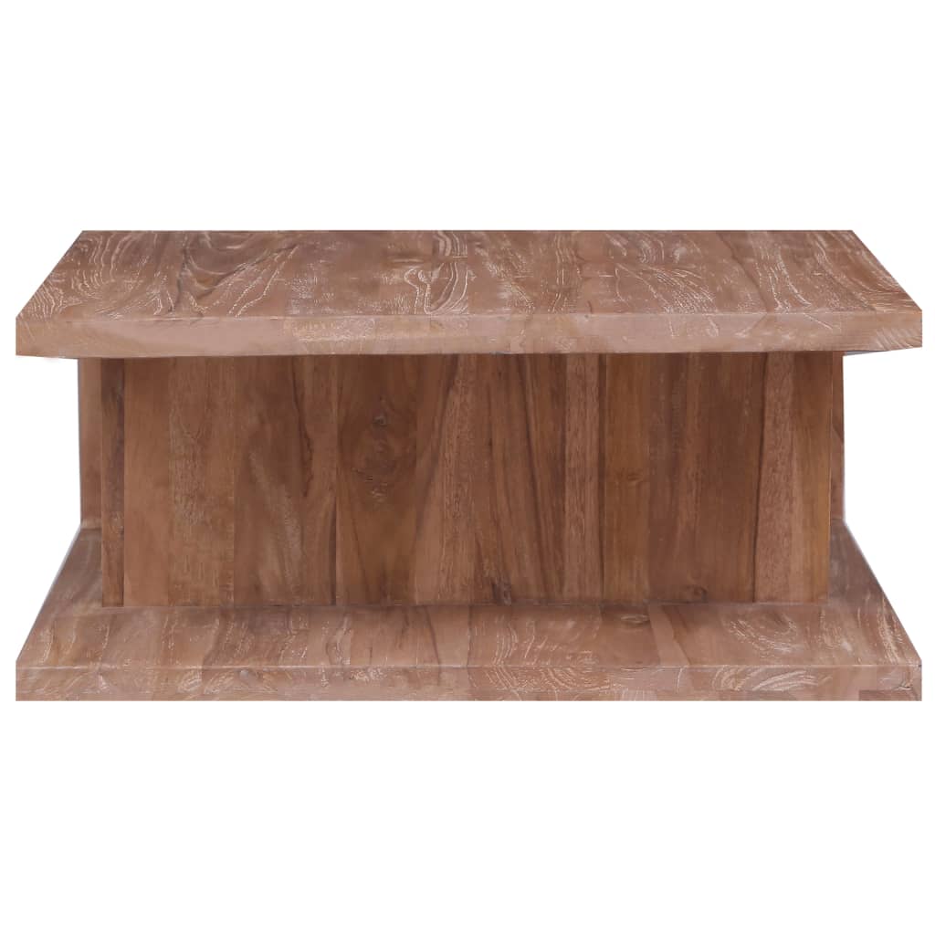 Table Basse en Teck au Style Industriel-La-Fabrique-Industrielle