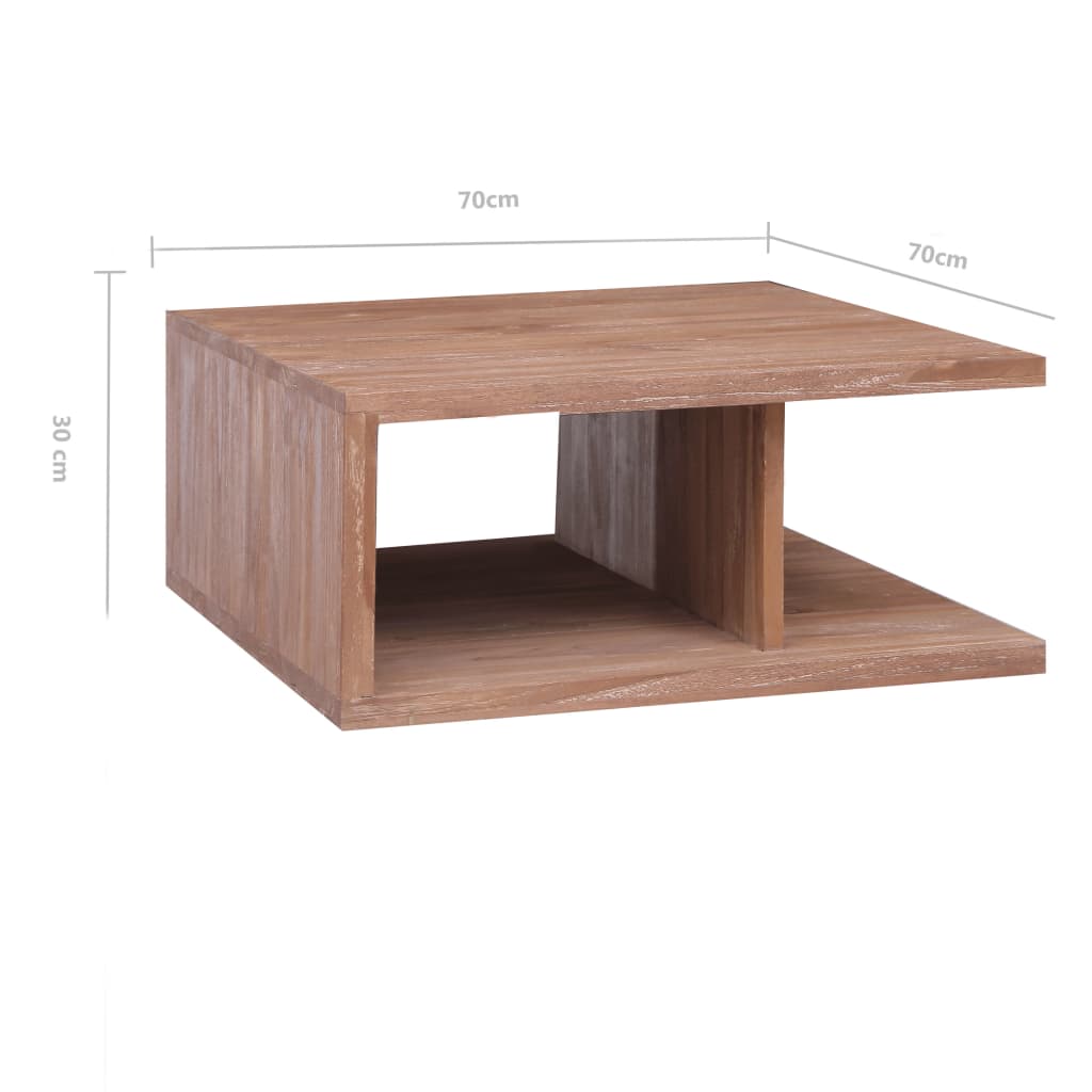 Table Basse en Teck au Style Industriel-La-Fabrique-Industrielle