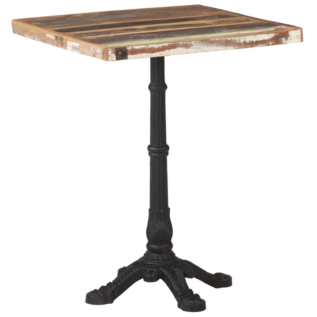 Table Bistrot en Métal et Bois Massif Industriel-La-Fabrique-Industrielle