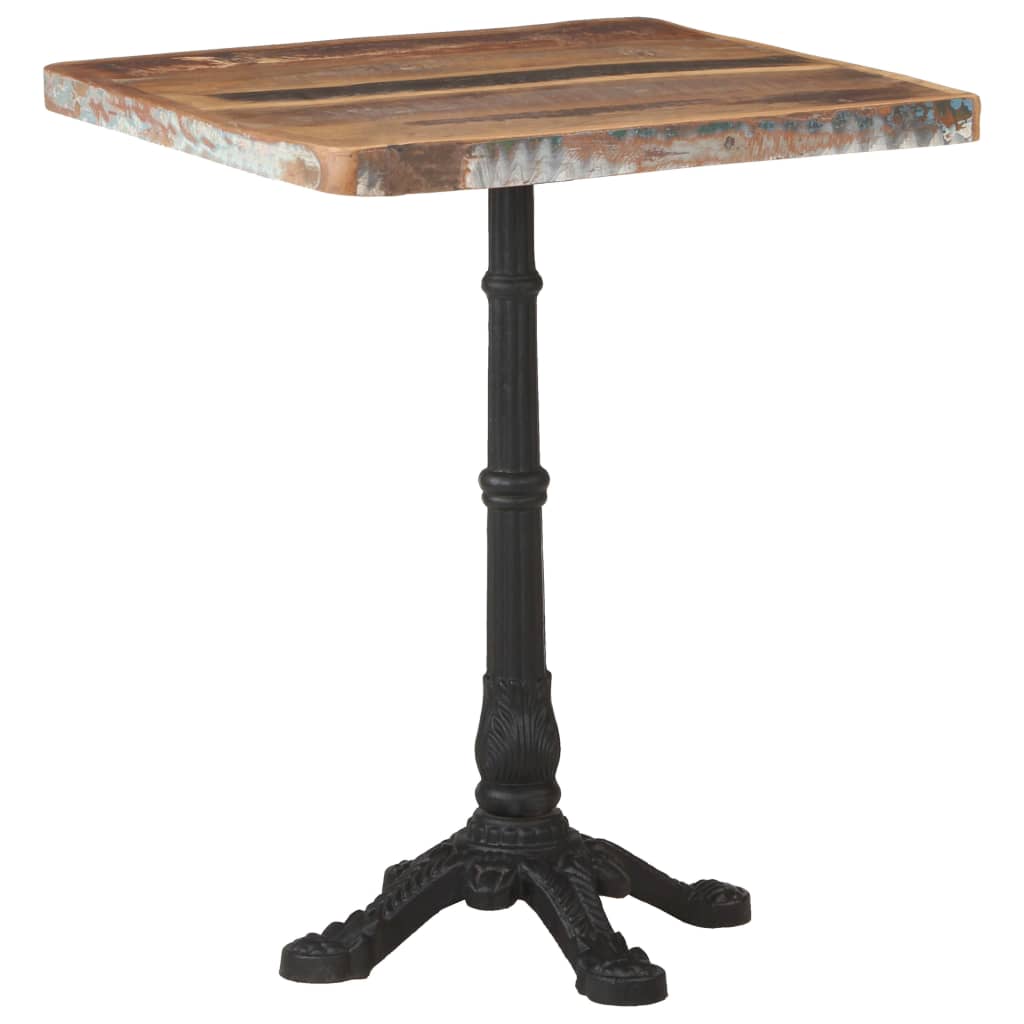 Table Bistrot en Métal et Bois Massif Industriel-La-Fabrique-Industrielle