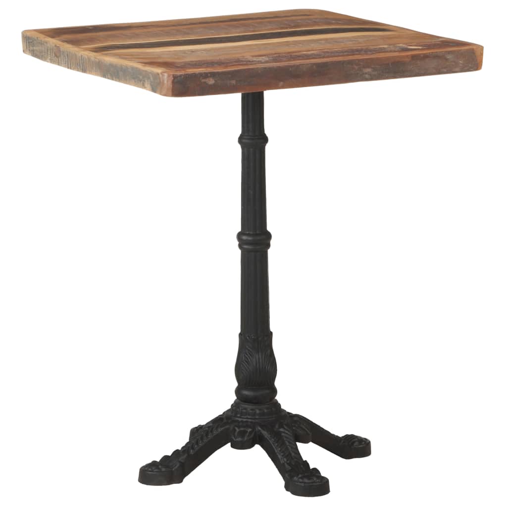 Table Bistrot en Métal et Bois Massif Industriel-La-Fabrique-Industrielle
