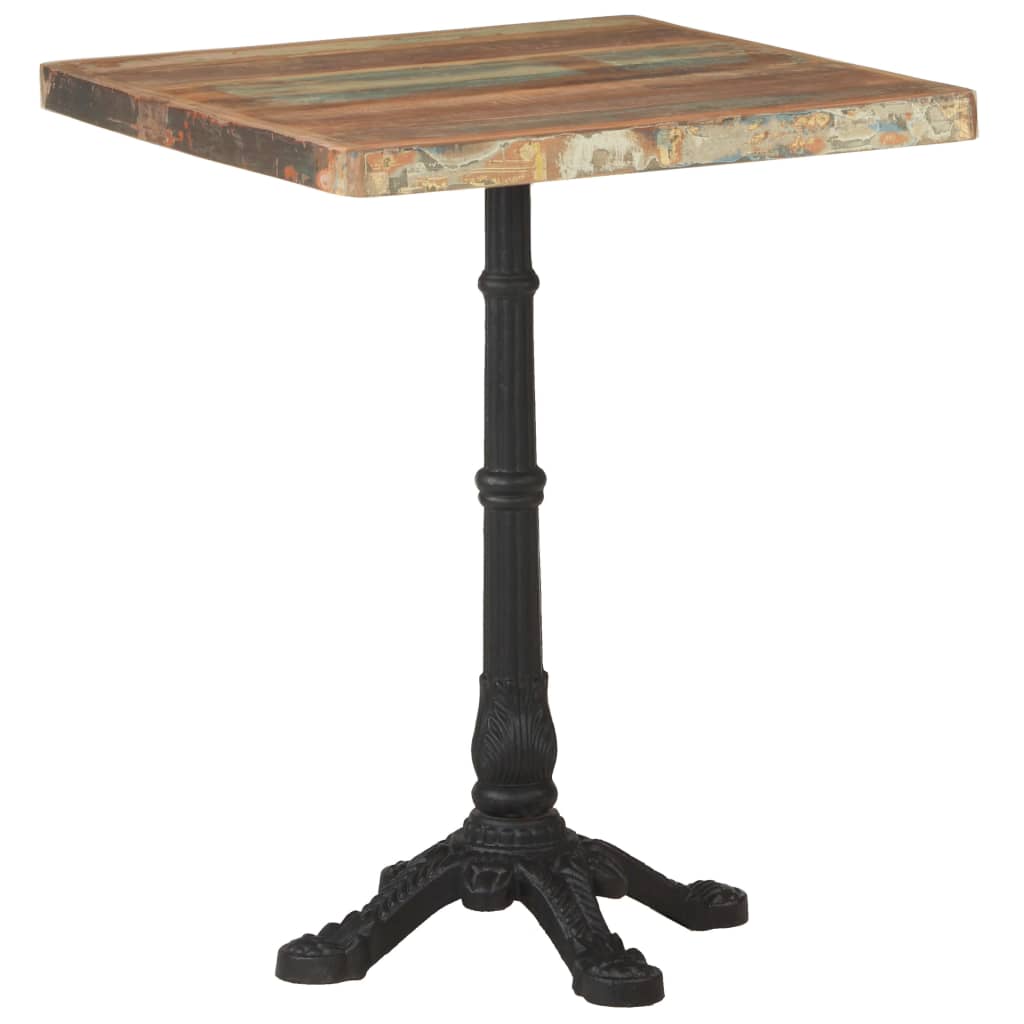 Table Bistrot en Métal et Bois Massif Industriel-La-Fabrique-Industrielle