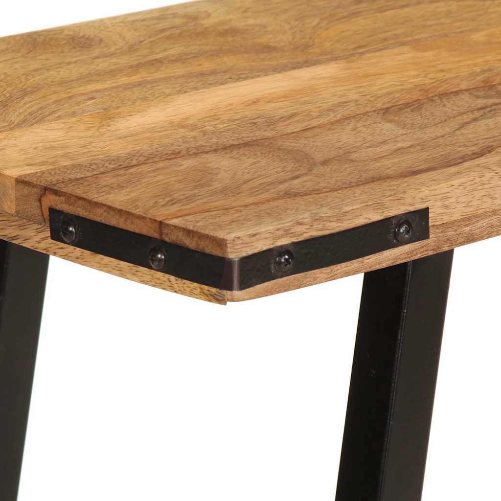 Table Console Élégante en Bois de Manguier ```-La-Fabrique-Industrielle