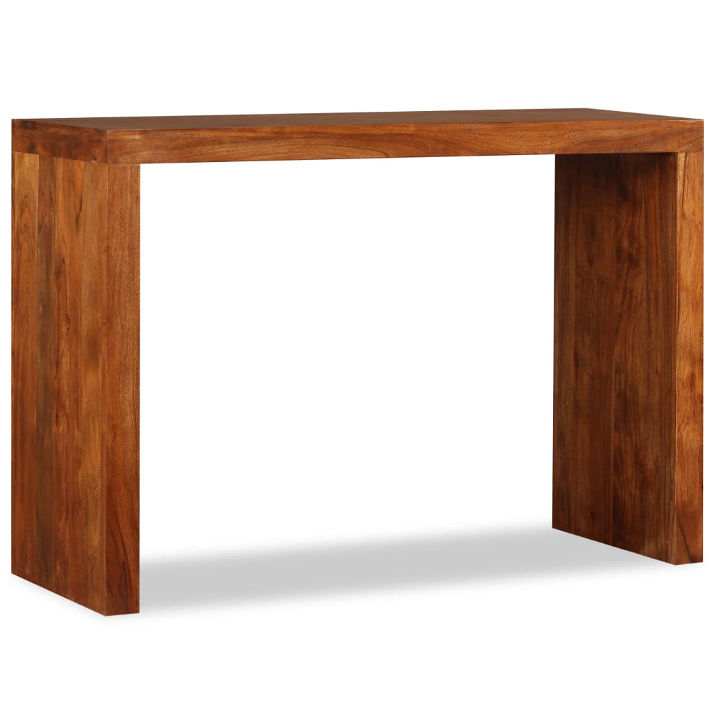 Table Console en Bois Massif avec Finition Miel-La-Fabrique-Industrielle