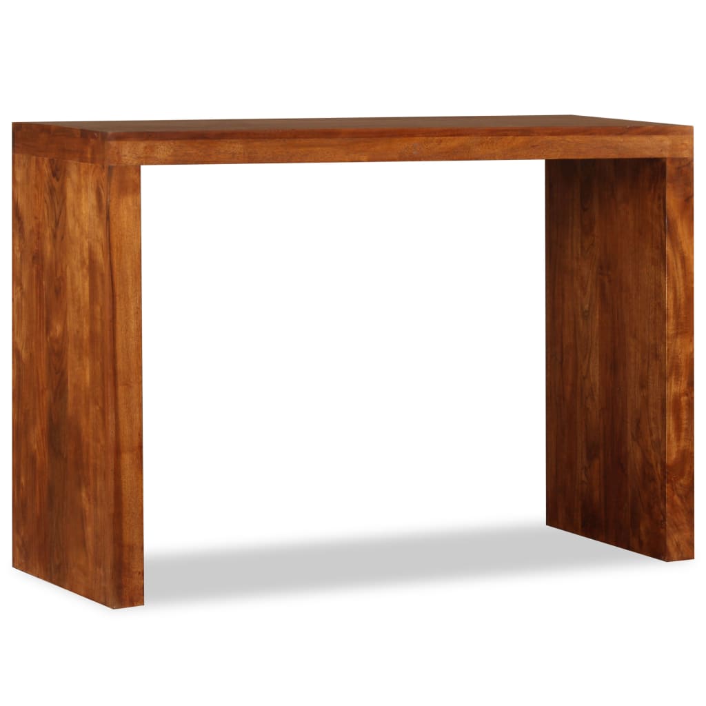 Table Console en Bois Massif avec Finition Miel-La-Fabrique-Industrielle