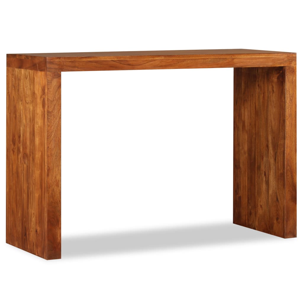 Table Console en Bois Massif avec Finition Miel-La-Fabrique-Industrielle