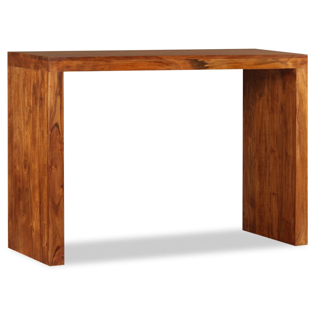Table Console en Bois Massif avec Finition Miel-La-Fabrique-Industrielle