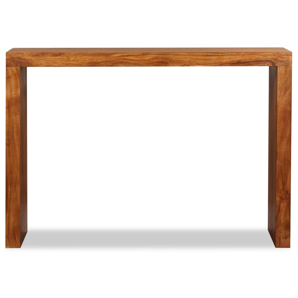 Table Console en Bois Massif avec Finition Miel-La-Fabrique-Industrielle