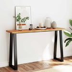 Table Console en Bois d'Acacia Style Industriel-1-140 x 40 x 80 cm-La-Fabrique-Industrielle