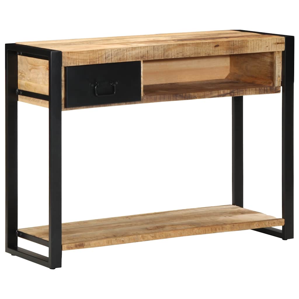Table Console en Bois de Manguier Massif Brut ```-La-Fabrique-Industrielle