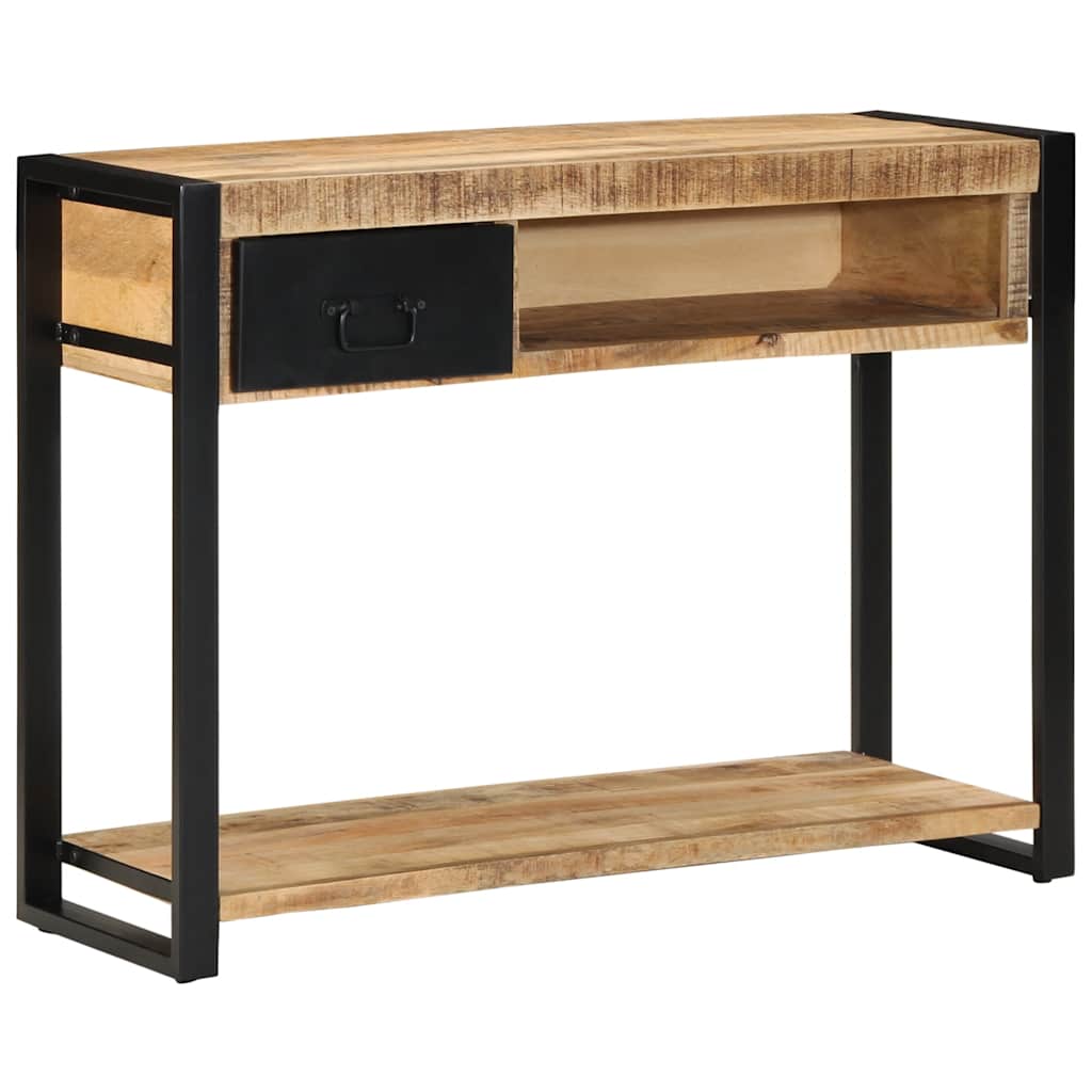 Table Console en Bois de Manguier Massif Brut ```-La-Fabrique-Industrielle