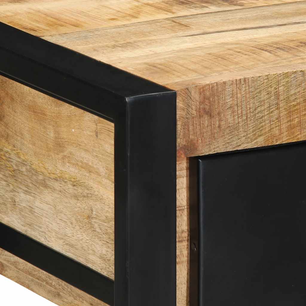 Table Console en Bois de Manguier Massif Brut ```-La-Fabrique-Industrielle